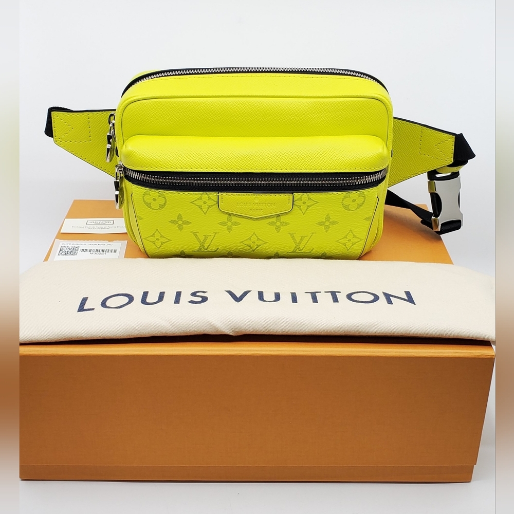 Louis Vuitton Taigarama Outdoor Bumbag In Neon Yellow